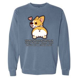 Corgi Butt Love A Dog Garment-Dyed Sweatshirt