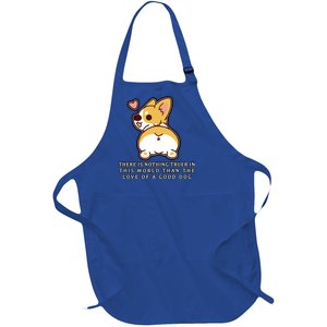 Corgi Butt Love A Dog Full-Length Apron With Pockets