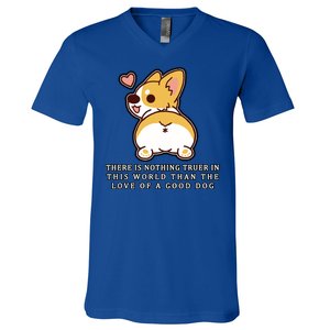 Corgi Butt Love A Dog V-Neck T-Shirt