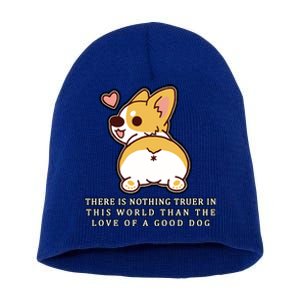 Corgi Butt Love A Dog Short Acrylic Beanie