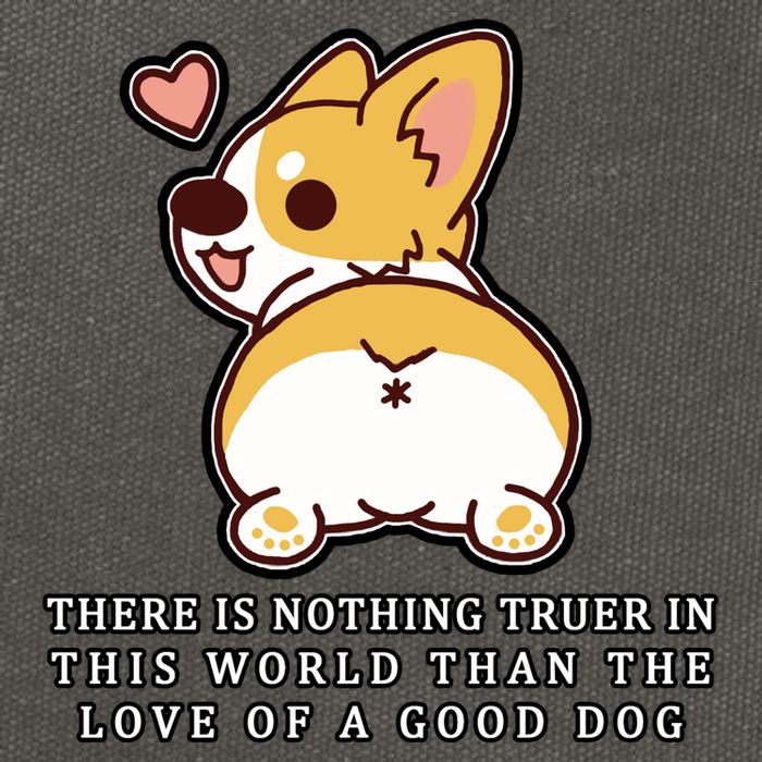 Corgi Butt Love A Dog Cotton Canvas Backpack