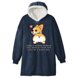 Corgi Butt Love A Dog Hooded Wearable Blanket