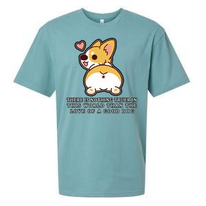 Corgi Butt Love A Dog Sueded Cloud Jersey T-Shirt