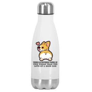 Corgi Butt Love A Dog Stainless Steel Insulated Water Bottle