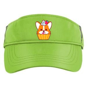 Corgi Cupcake Kawii Adult Drive Performance Visor