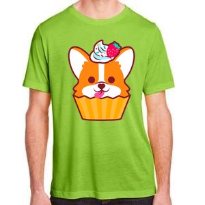 Corgi Cupcake Kawii Adult ChromaSoft Performance T-Shirt