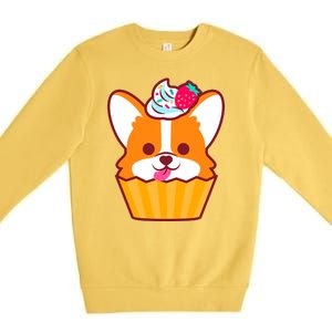 Corgi Cupcake Kawii Premium Crewneck Sweatshirt