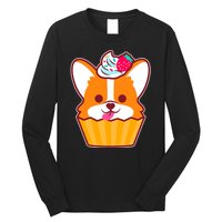 Corgi Cupcake Kawii Long Sleeve Shirt