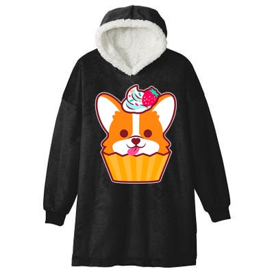 Corgi Cupcake Kawii Hooded Wearable Blanket