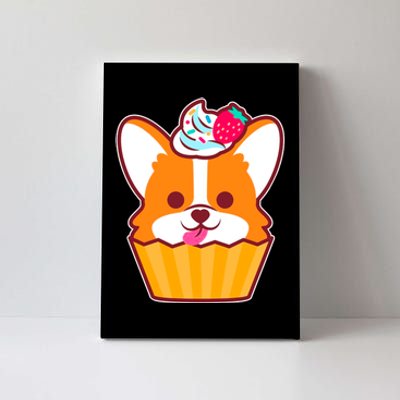 Corgi Cupcake Kawii Canvas