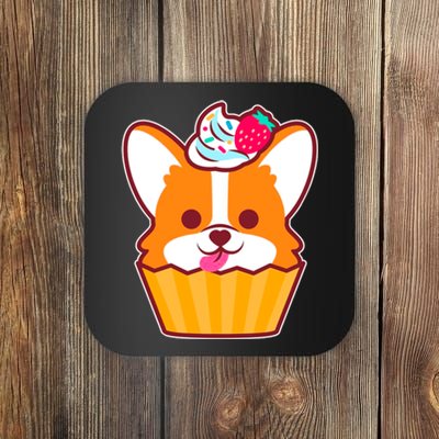 Corgi Cupcake Kawii Coaster