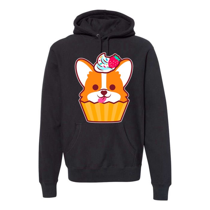 Corgi Cupcake Kawii Premium Hoodie