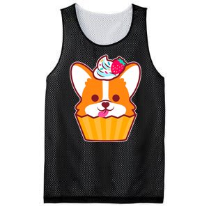 Corgi Cupcake Kawii Mesh Reversible Basketball Jersey Tank