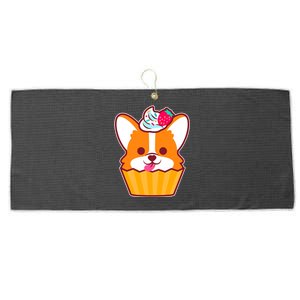 Corgi Cupcake Kawii Large Microfiber Waffle Golf Towel