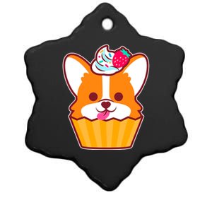 Corgi Cupcake Kawii Ceramic Star Ornament