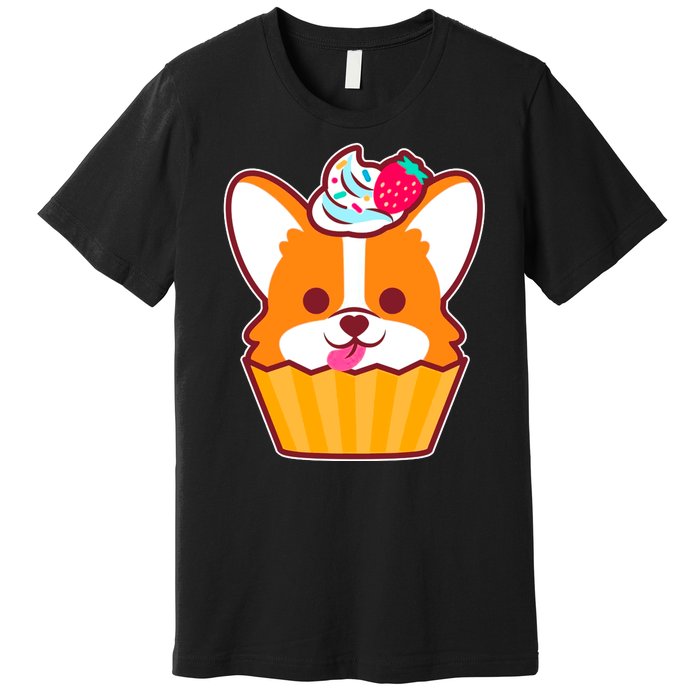 Corgi Cupcake Kawii Premium T-Shirt