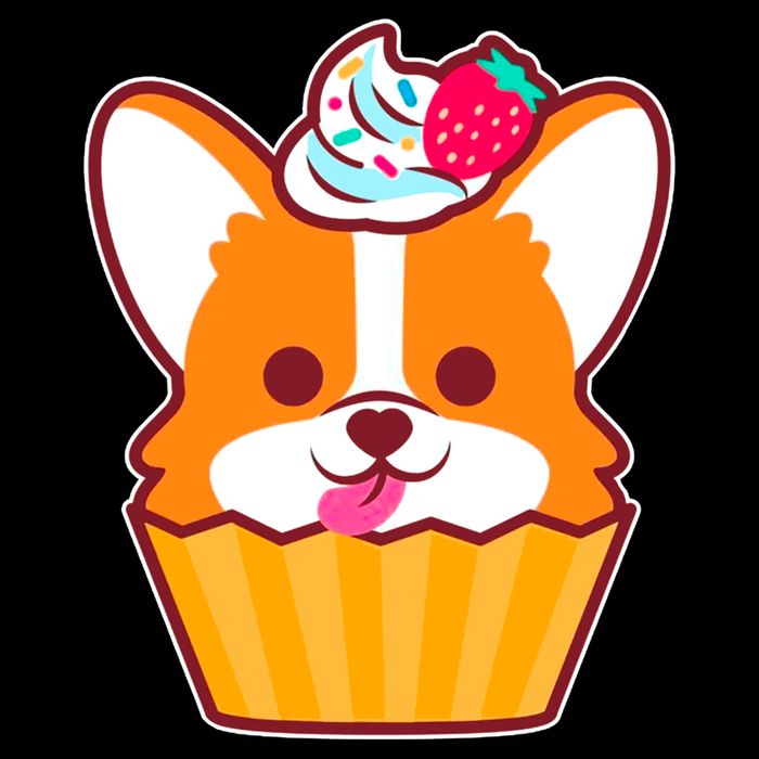 Corgi Cupcake Kawii Premium T-Shirt