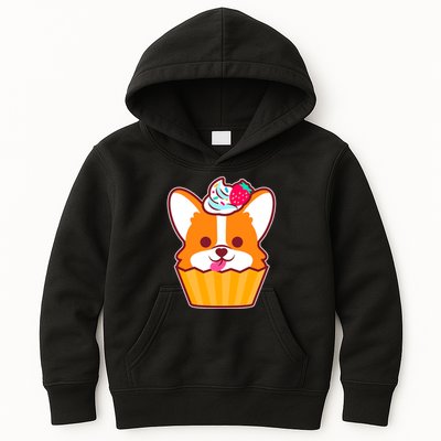 Corgi Cupcake Kawii Kids Hoodie
