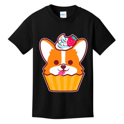 Corgi Cupcake Kawii Kids T-Shirt