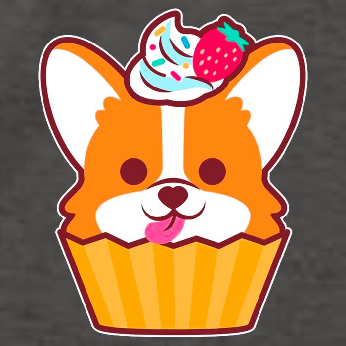 Corgi Cupcake Kawii Vector Backpack
