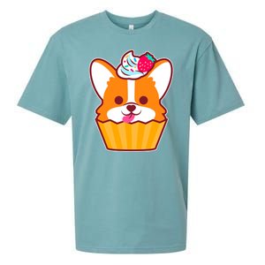 Corgi Cupcake Kawii Sueded Cloud Jersey T-Shirt