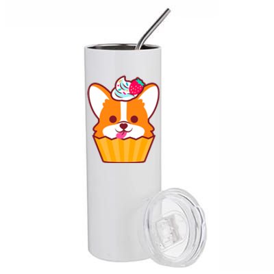 Corgi Cupcake Kawii Stainless Steel Tumbler