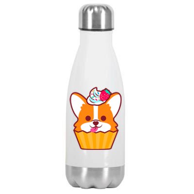 Corgi Cupcake Kawii Stainless Steel Insulated Water Bottle