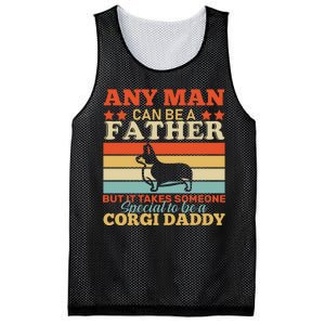 Corgi Father Mesh Reversible Basketball Jersey Tank