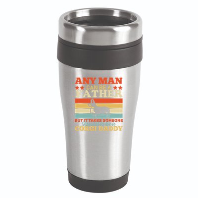 Corgi Father 16oz Travel Tumbler