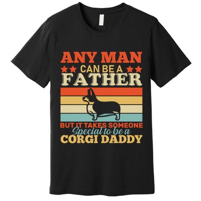 Corgi Father Premium T-Shirt