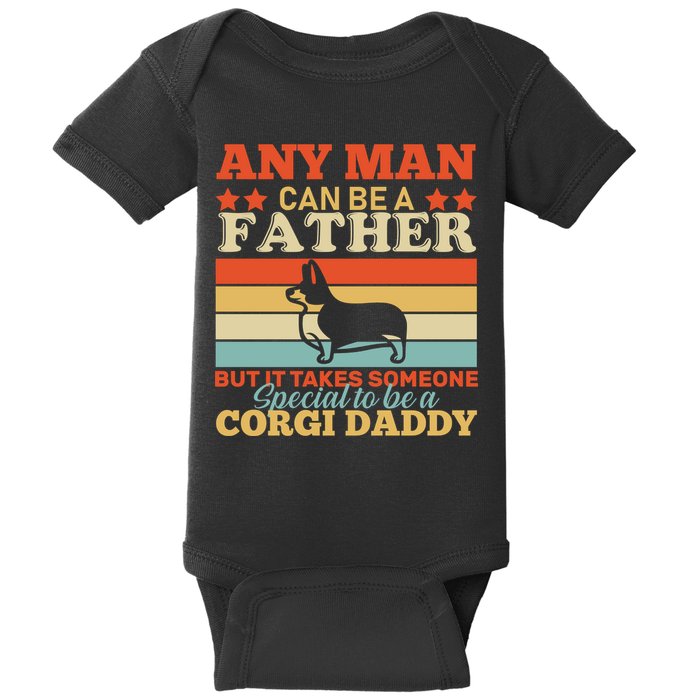 Corgi Father Baby Bodysuit