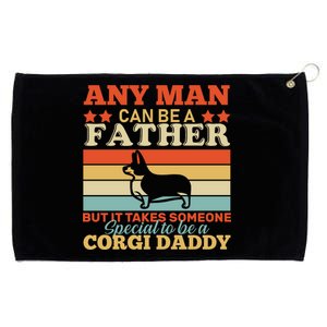 Corgi Father Grommeted Golf Towel