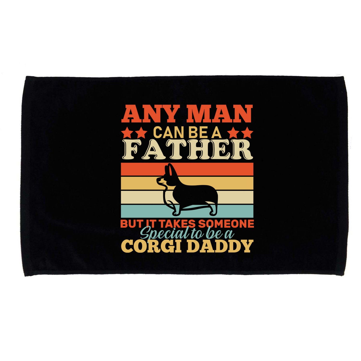 Corgi Father Microfiber Hand Towel