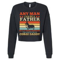 Corgi Father Cropped Pullover Crew