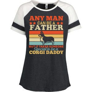 Corgi Father Enza Ladies Jersey Colorblock Tee