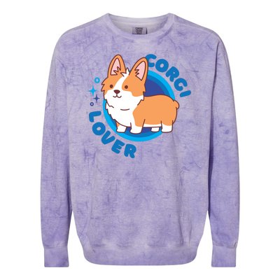 Corgi Lover Colorblast Crewneck Sweatshirt