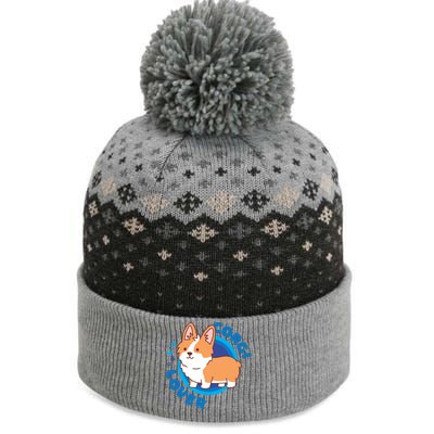 Corgi Lover The Baniff Cuffed Pom Beanie