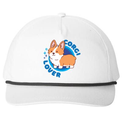 Corgi Lover Snapback Five-Panel Rope Hat