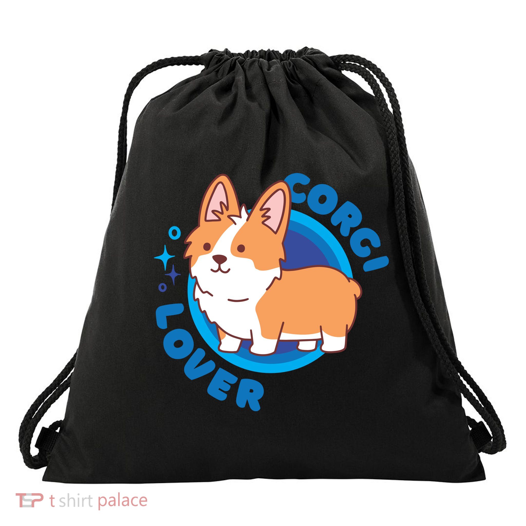 Corgi Lover Drawstring Bag