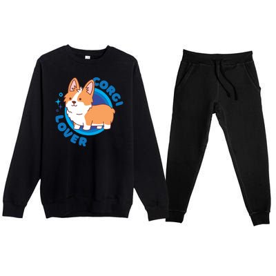 Corgi Lover Premium Crewneck Sweatsuit Set