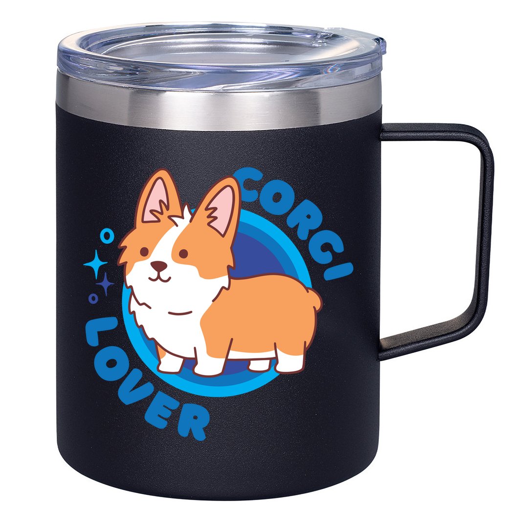 Corgi Lover 12oz Stainless Steel Coffee Mug