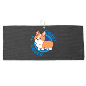 Corgi Lover Large Microfiber Waffle Golf Towel