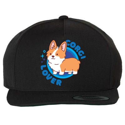 Corgi Lover Wool Snapback Cap