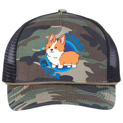 Corgi Lover Retro Rope Trucker Hat Cap