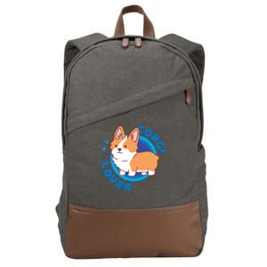 Corgi Lover Cotton Canvas Backpack