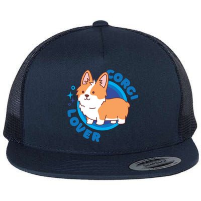 Corgi Lover Flat Bill Trucker Hat