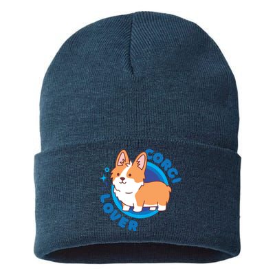 Corgi Lover Sustainable Knit Beanie