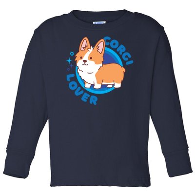 Corgi Lover Toddler Long Sleeve Shirt