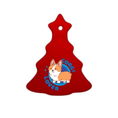 Corgi Lover Ceramic Tree Ornament