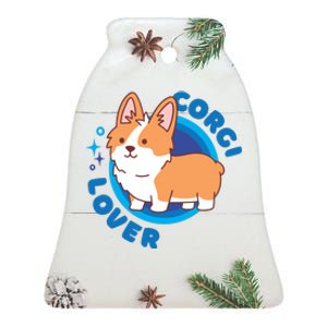 Corgi Lover Ceramic Bell Ornament